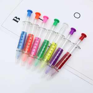 Khuyến mại vui nhựa bác sĩ tiêm ống tiêm bóng Bút <span class=keywords><strong>Highlighter</strong></span> Bút Đánh Dấu với biểu tượng tùy chỉnh - Product Image 5