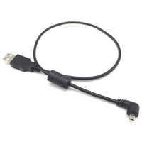 Câble Micro USB à angle droit USB 2.0 A vers A, cordon de charge pour caméra embarquée, GPS, PSP, téléphone Android