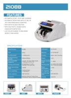 Machine à compter l'argent professionnelle 2108, compteur de billets avec logo personnalisé, haute qualité, OEM ODM, vente en gros, directement de l'usine
