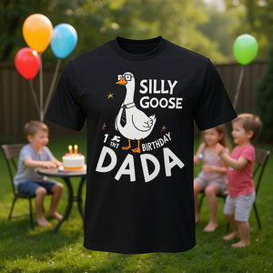 Camiseta familiar para el primer cumpleaños de One Silly Goose Dada - Product Image 3