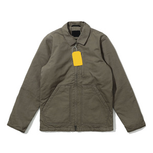 Blouson Bomber <span class=keywords><strong>Homme</strong></span> en Toile de Coton Épaisse, Style Vintage, Col à Revers Brodé Personnalisé, Fermeture Éclair Longue, Vêtement de Travail Robuste pour Charpentier - Product Image 2