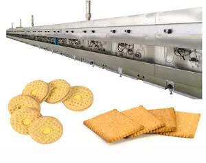 Envoltura de flujo de galletas Tipo De Almohada Máquina de embalaje Máquina para hacer galletas de soda Máquina para hacer galletas y galletas