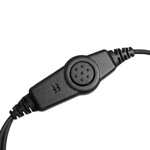 Écouteur pour talkie-walkie en plastique noir certifié CE avec sangle d'épaule pour personnel de sécurité et gardes du corps - Product Image 4