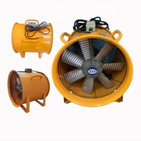 Ventilateur et souffleur d'air portable industriel à haut débit d'air de 8 à 20 pouces de diamètre pour la ventilation des chantiers