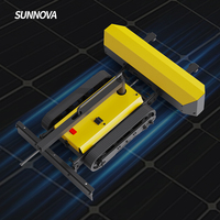 Robot de nettoyage de panneaux solaires SUNNOVA L3, mini robot à chenilles avec brosse de nettoyage de 60 cm pour toits instables, fonctionnement par une seule personne