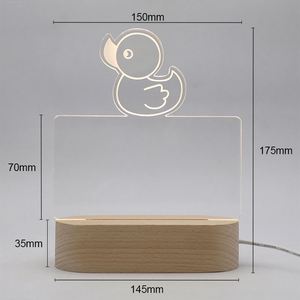 Factory Price RGB <b>USB</b> Oval Wooden <b>Light</b> Beech Popular Customized Table Night <b>Light</b> Base for Acrylic 3D Night LED <b>Light</b> - Product Image 4