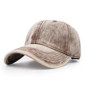 Cappello in denim lavato, berretto con visiera, berretto da baseball morbido con tesa larga, casual, versatile e facile da abbinare. - Product Image 5