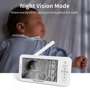 Moniteur Bébé Full HD avec Écran 5 Pouces, Batterie 30 Heures, Caméra et Audio Améliorés, Vision Nocturne, VOX, Communication Bidirectionnelle - Product Image 2