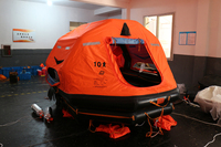Radeau de sauvetage gonflable à lancer par-dessus bord pour yacht, marine, offshore, océan, conforme aux normes ISO SOLAS, fourni par l'usine