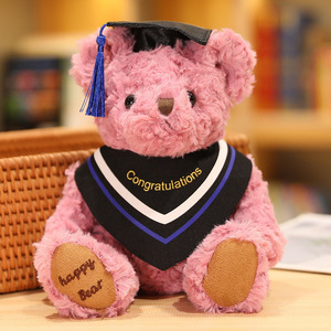 Oso de peluche ODM personalizado de 20cm, juguetes de peluche, oso pardo pequeño bonito para graduación y uso promocional - Product Image 3