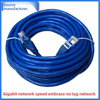 Gigabit Catégorie 6E Fini 1m Câble réseau pour ordinateur Communication Jumper Router Connexions