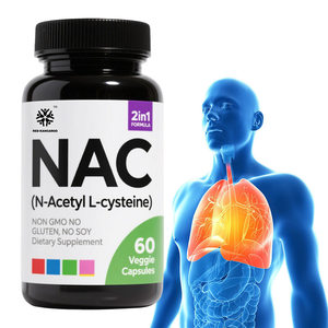 Cápsulas de N-Acetil-L-Cisteína Sin Gluten de Marca Propia, Apoya el Envejecimiento Saludable y la Vitalidad, Salud Pulmonar y Hepática, 60 Cápsulas - Product Image 1