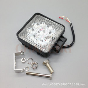 ไฟ LED ทำงานกลางคืน 27W 10-30V DC สีขาวเย็น สำหรับรถก่อสร้าง รถยก รถออฟโรด ไฟสปอตไลท์ ไฟส่องสว่างด้านบน สว่างมาก - Product Image 1