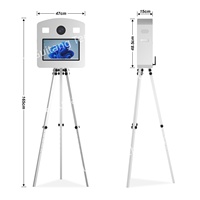 Photomaton Électrique Vertical GT à Impression Instantanée, en Métal avec Verre Trempé, Wi-Fi/Bluetooth, Contrôle par iPad/Application, Idéal pour les Fêtes