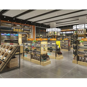 Shopping Mall <strong>Nicotiana</strong> Display Shopping Mall Furniture Design case Wine OEM - Product Image 5