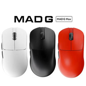 Ratón inalámbrico <span class=keywords><strong>MAD</strong></span> G MAX ligero sin agujeros, controlador web de ratón inalámbrico de 43G, ratón ligero PAW3395 <span class=keywords><strong>MAD</strong></span> G blanco con receptor 8K - Product Image 4