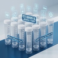 Tube centrifuge stérile autoportant de 50 ml, emballage en sachet, tubes de centrifugeuse jetables pour la collecte d'échantillons en laboratoire