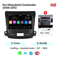 Navifly SWC GPS Navigation Play Store Car-Play Auto Radio FM Car-P[ay Auto 1080P 4G pour Mitsubishi Outlander 2006-2012