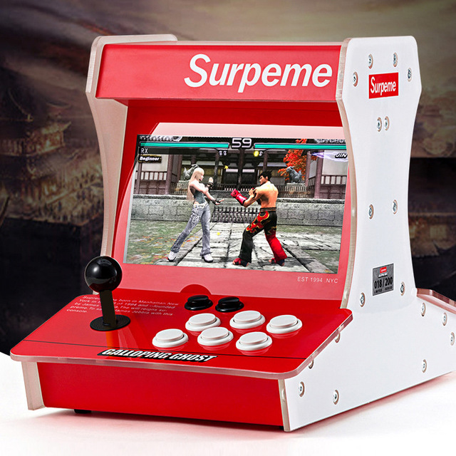 Two Players Classic Retro Arcade Machine Barton Arcade Game Cabinet with 10-inch Screen Video Pandora Box Mini Arcade