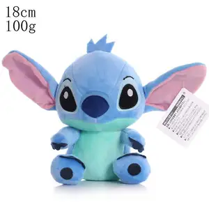 120cm Wholesale Stitch Unstuffed Plush Skin Lovely Big Stitch Plush Skin Toys Custom Semi-finished Stitch Angel Plush Toy