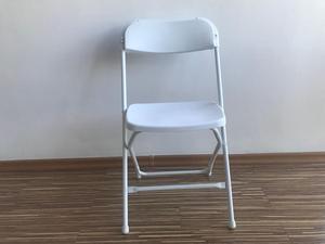 OKBUY Modern Otel Kullanımı İçin İstiflenebilir Çelik Çerçeveli Açık Hava Plastik Reçine Beyaz Düğün Etkinlik Partisi Bahçe Park Katlanır Sandalye - Product Image 4