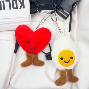 Lindo Broche de Peluche de Piel Sintética de Conejo, Ecológico, con Forma de Corazón, Huevo, Estrella de Mar y Hombrecito, Colgante Decorativo para Bolsos de Estudiantes - Product Image 4