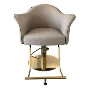 Fauteuil de Barbier Hydraulique Ergonomique Moderne, Rotation à 360 Degrés, Siège Crème Robuste, Base Métallique, Chaise de Coiffure pour Salon de Barbier - Product Image 5