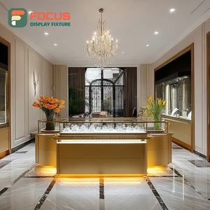 High Visibility Shopping Mall Jewelry Display Cabinet Wood <b>Frame</b> Commercial Store Display Cabinet - Product Image 4