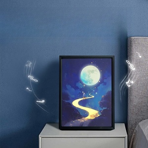 Lampe haut-parleur de peinture <span class=keywords><strong>lumineuse</strong></span> musicale moderne pour la décoration intérieure, rechargeable 4000 mAh, avec fonction <span class=keywords><strong>veilleuse</strong></span> <span class=keywords><strong>et</strong></span> haut-parleur BT - Product Image 3