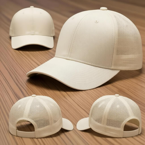 Casquette Trucker en Coton Rayé Structurée à 5 Panneaux, Style Australien, avec Deux Bandes Latérales, Faible MOQ, Qualité Personnalisée - Product Image 2