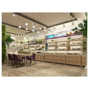 Présentoir de <span class=keywords><strong>Comptoir</strong></span> en Bois pour Cosmétiques et Maquillage, Modèle Carpenter Family Beauty Retail Store, Options Personnalisables - Product Image 3