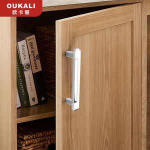 Oukali New Release Wholesale Modern Furniture Cabinet Handle Kitchen Wardrobe Zinc Alloy <strong>Gold</strong> Dresser Pull Handles - Product Image 6