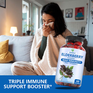 เยลลี่เยลลี่เอลเดอร์เบอร์รี่60ชิ้นเสริมภูมิคุ้มกันตามสั่งวิตามินซีสังกะสี - Product Image 3