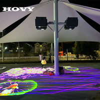 Système interactif de projection holographique immersive au sol, projecteur à faisceau 4k pour extérieur/intérieur