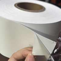 Étiquettes pour vêtements rouleau de ruban autocollant en taffetas de nylon auto-adhésif blanc pour vêtement ruban adhésif en feuille autocollant ou en rouleaux