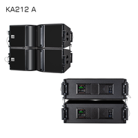KA212A Çift 12 İnç Aktif Line Array Hoparlör 800W Neodimyum Güçlü PA Hoparlör, Turne Sahne Kiralama Açık Hava Etkinlikleri için