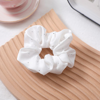 Chouchous à cheveux en strass de 16 cm de large, élastiques, en tissu uni, accessoires de mode, cadeau pour fêtes et mariages