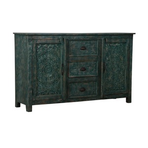 Modern Home Wooden <b>Sideboard</b> Cabinet with Spacious <b>Storage</b> Shelves and Drawers for Kitchen Dining Room Living Room Wholesale - Product Image 1
