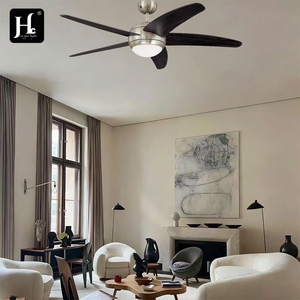 พัดลมเพดานขนาด 52 นิ้วพร้อมชุดไฟ พร้อมรีโมทคอนโทรล ไฟพัดลม 5 ใบพัดทำจากไฟเบอร์บอร์ดความหนาแน่นปานกลาง - Product Image 6