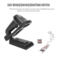 Máquina de escáner de lector de código de barras con cable USB 1D resistente POS de Venta caliente para inventario