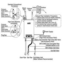 Générateur de vapeur au gaz haute température commercial JOWIN 60KW, chaudière à gaz multi-usages pour table de repassage à la vapeur