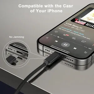 <span class=keywords><strong>Cable</strong></span> <span class=keywords><strong>Auxiliar</strong></span> de Audio para Auto <span class=keywords><strong>Tipo</strong></span> <span class=keywords><strong>C</strong></span> a 3.5mm, Compatible con iPhone Serie 15, <span class=keywords><strong>Samsung</strong></span>, Xiaomi, Redmi, Convertidor <span class=keywords><strong>Tipo</strong></span> <span class=keywords><strong>C</strong></span>, Auriculares - Product Image 2