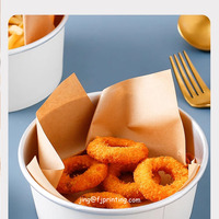 Emballage alimentaire en papier kraft résistant à la graisse pour hamburgers, sandwichs, shawarmas, aliments gras, impression et taille personnalisées