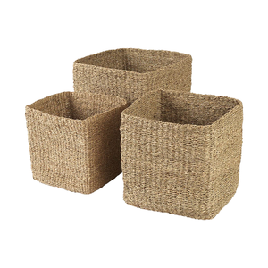 Eco-Friendly Seagrass <b>Hanging</b> <b>Garden</b> <b>Basket</b> Handmade Woven Lightweight Durable Storage <b>Basket</b> 2kg Capacity for Home <b>Garden</b> Use - Product Image 1