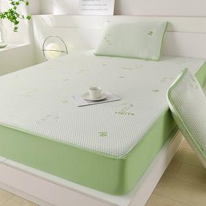 Style moderne Qualité Refroidissement Pliable Trois Pièces Ensemble <span class=keywords><strong>de</strong></span> Draps Classe Cool Sensation <span class=keywords><strong>Glace</strong></span> Soie Matelas Cool Bean Drap-housse - Product Image 4