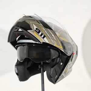 Venta caliente <span class=keywords><strong>Modular</strong></span> Flip-Up Full Face ABS <span class=keywords><strong>Casco</strong></span> de motocicleta para adultos Liberación rápida Motocross Capacetes Accesorios - Product Image 1
