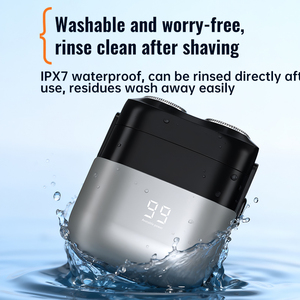 Portable Compact Twin Blade IPX7 USB <strong>Rechargeable</strong> Electric <strong>Shaver</strong> Slide Switch-Face Body Shaving for <strong>Travel</strong> Business Trips - Product Image 2