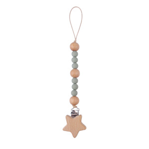 Venta al por mayor bebé chupete Clip cadena chupete titular Clip <span class=keywords><strong>madera</strong></span> haya <span class=keywords><strong>estrella</strong></span> lindo en forma de <span class=keywords><strong>mordedor</strong></span> - Product Image 2