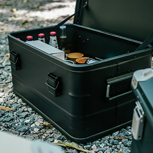 Large Capacity <strong>Camping</strong> Travel Sundries <strong>Storage</strong> <strong>Box</strong> Stackable Aluminum <strong>Storage</strong> Case <strong>Box</strong> - Product Image 1