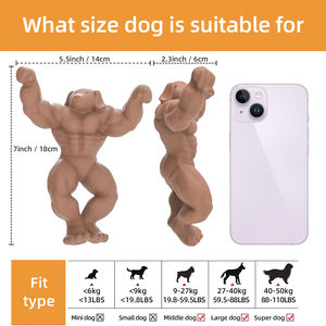 Kangdarpet Durable Muscle <span class=keywords><strong>Dog</strong></span> <span class=keywords><strong>Man</strong></span> Nylon <span class=keywords><strong>Dog</strong></span> Toy con sabor <span class=keywords><strong>a</strong></span> carne Interactivo Resistente <span class=keywords><strong>a</strong></span> mordeduras Indestructible <span class=keywords><strong>Dog</strong></span> Chew Toy - Product Image 3